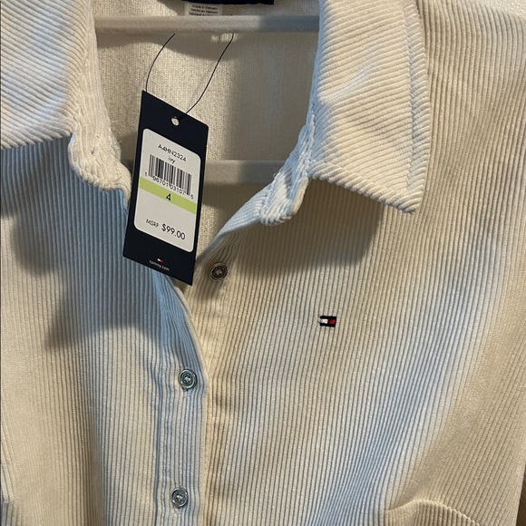 Tommy Hilfiger Beige Belted Shirt Dress - Picture 5 of 6